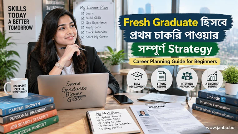 Fresh Graduate হিসেবে প্রথম চাকরি পাওয়ার সম্পূর্ণ Strategy: Career Planning Guide for Beginners
