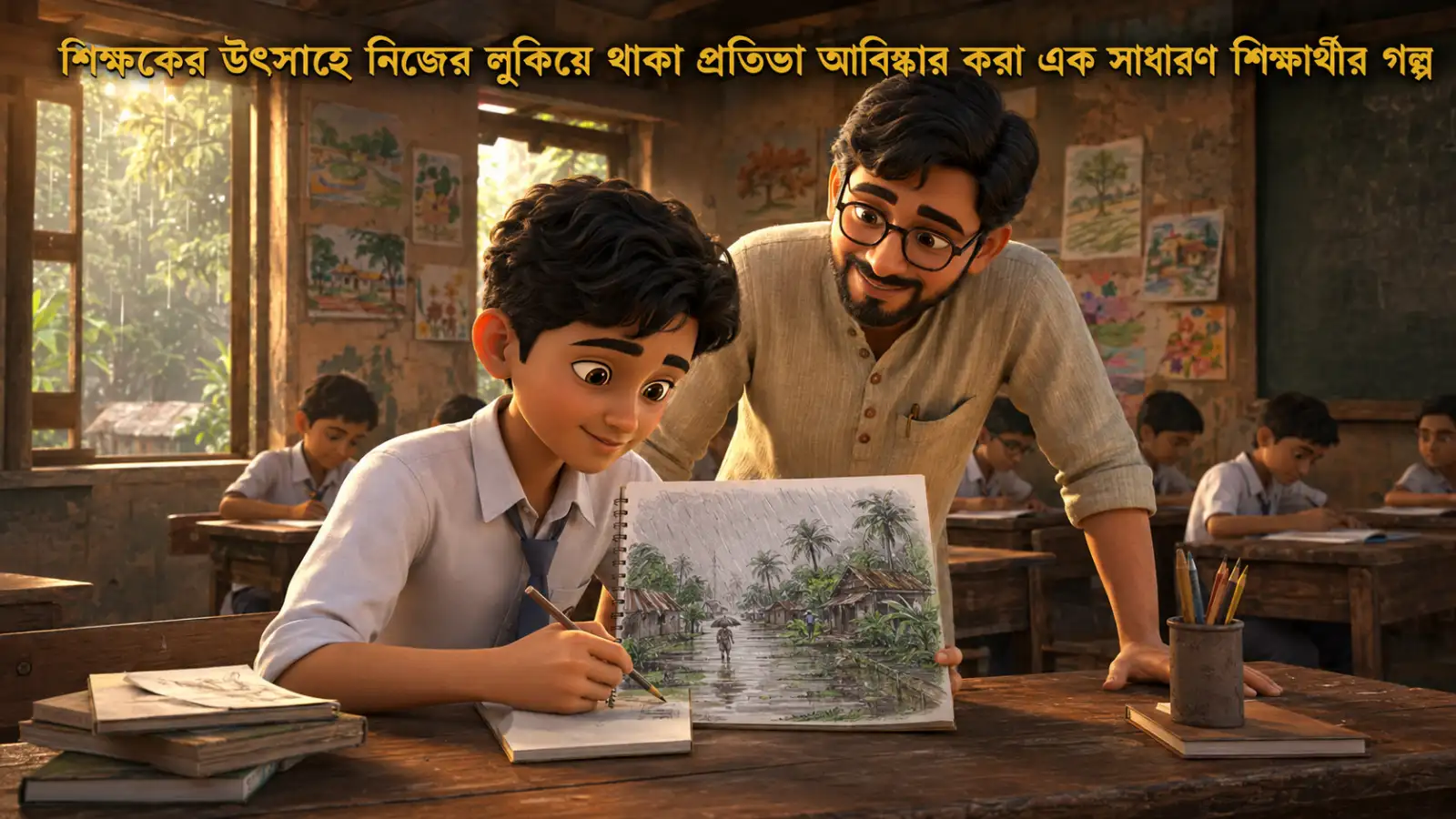 শিক্ষকের উৎসাহে নিজের লুকিয়ে থাকা প্রতিভা আবিষ্কার করা এক সাধারণ শিক্ষার্থীর গল্প