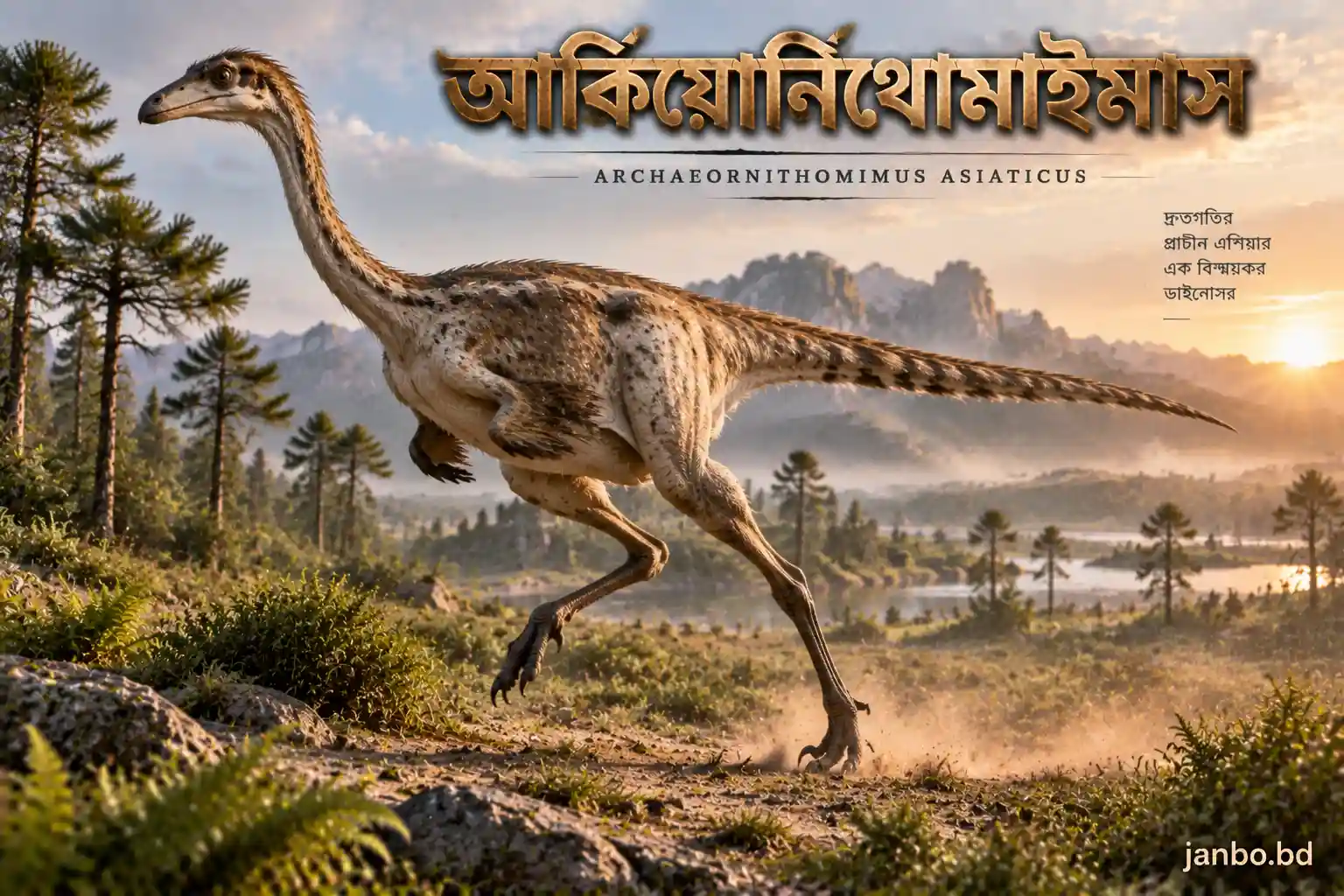 আর্কিয়োর্নিথোমাইমাস: প্রাচীন পাখির অনুকরণকারী দ্রুতগামী মাংসাশী ডাইনোসর সম্পর্কে বিস্তারিত তথ্য